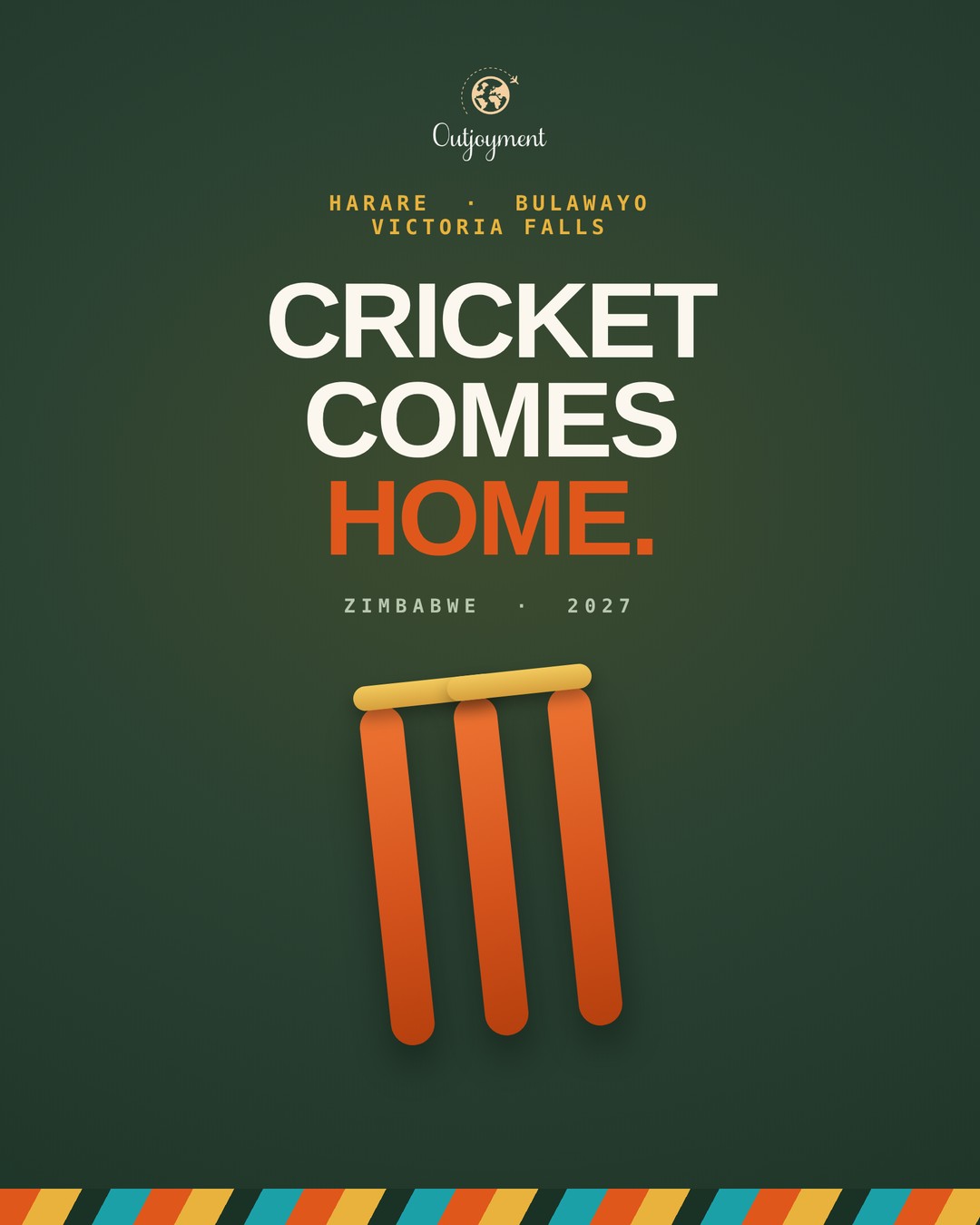 Cricket World Cup 2027 — Zimbabwe Fan Packages flyer