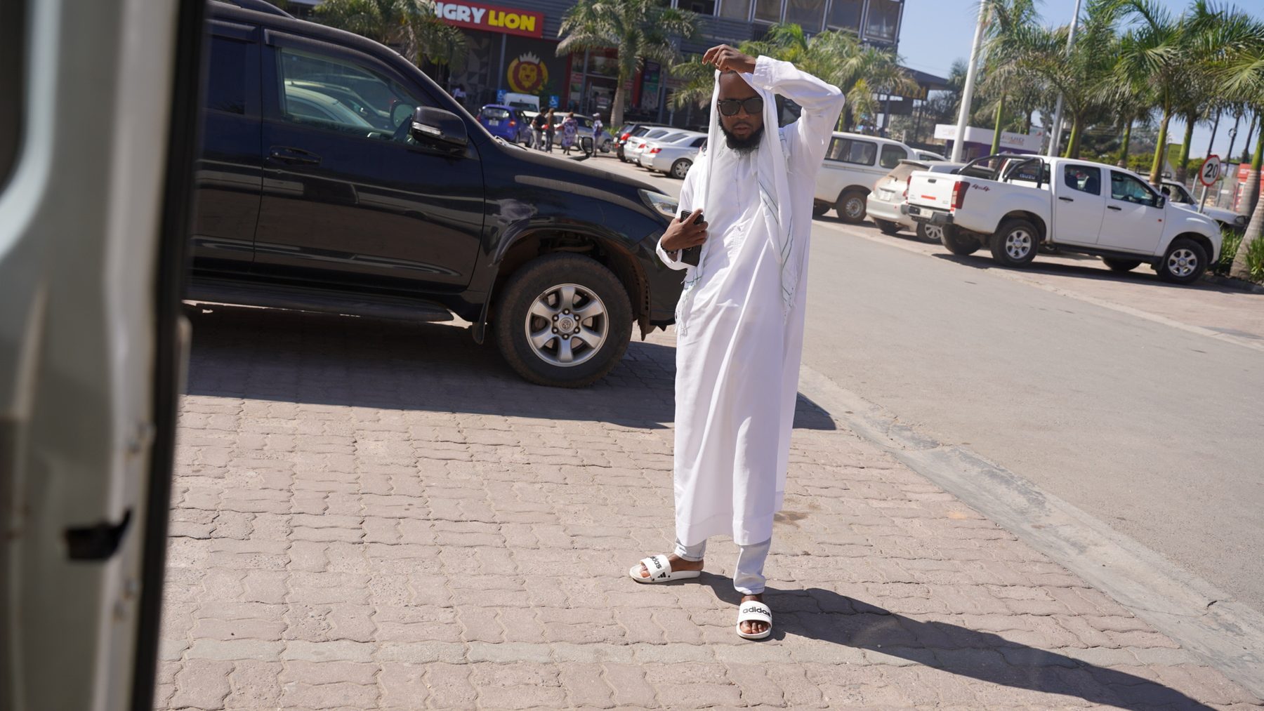 Out on the streets of Lusaka on the Zambia border hop